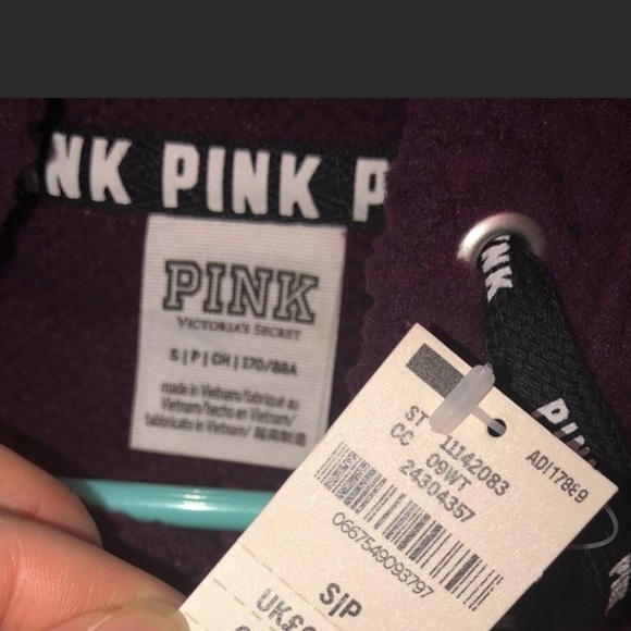 PINK Sherpa Half Zip Hoodie - Picture 4 of 5